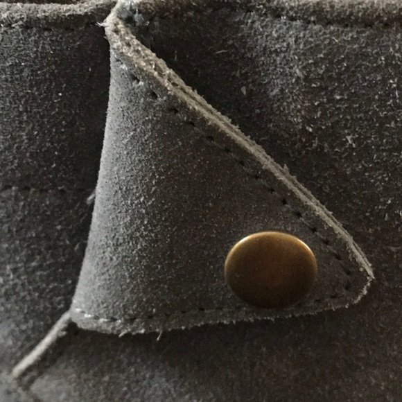 DIBA Sofia Gray Suede Leather Ankle Booties 8.5 NEW - Picture 11 of 13